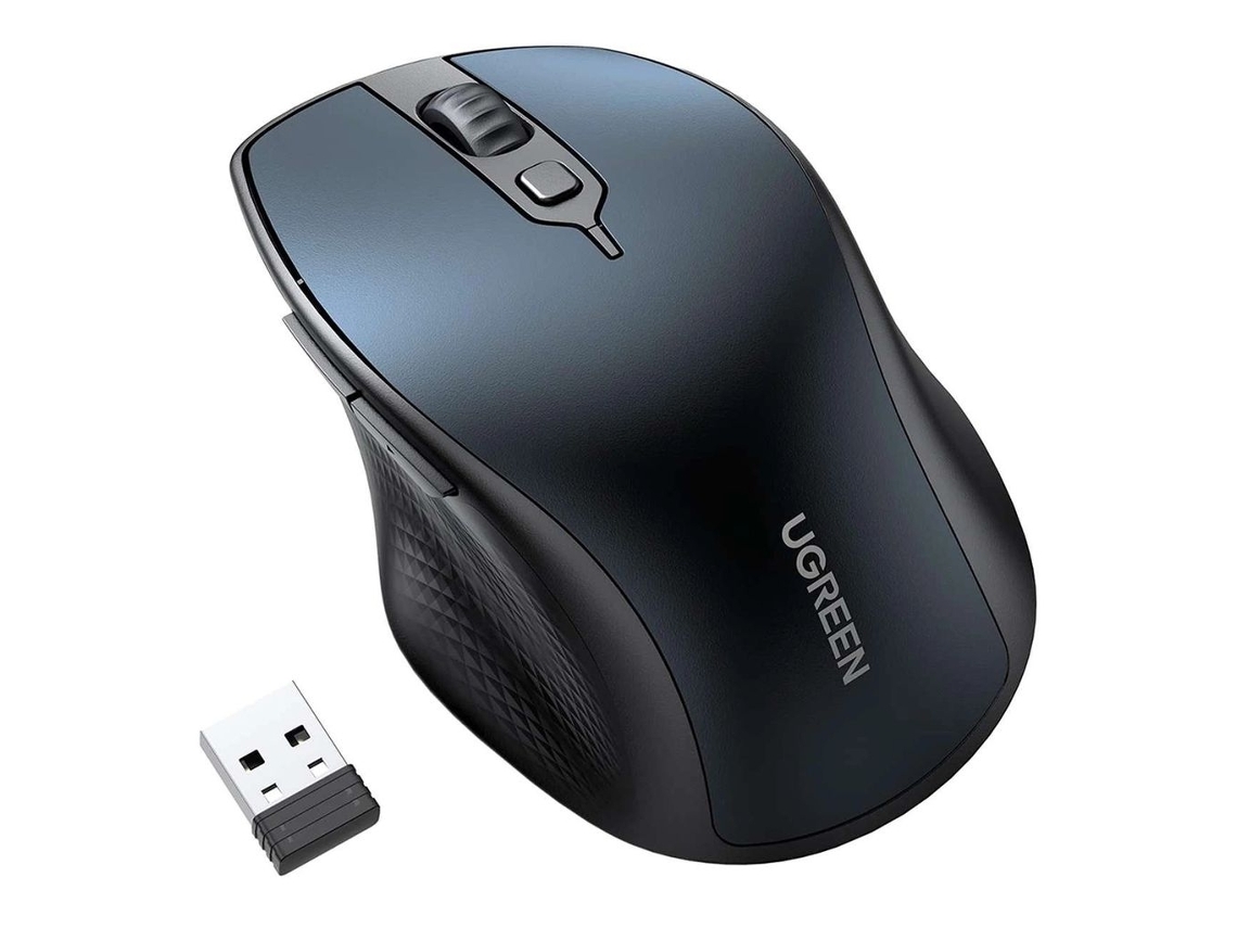 Mouse Ergonômico Sem Fio Ugreen Bluetooth 2.4 Ghz - Azul