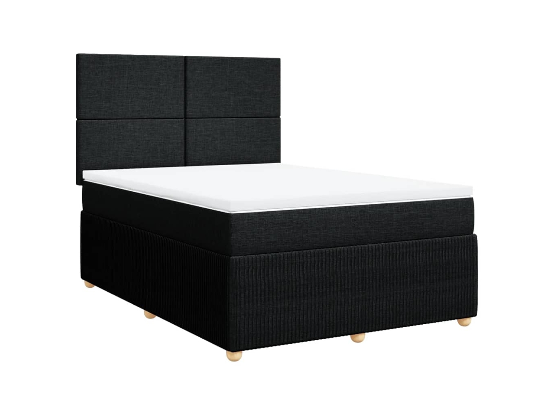 Box Spring Bed, Box Spring Beds Vidaxl Preto Tecido (140 X 200 Cm)