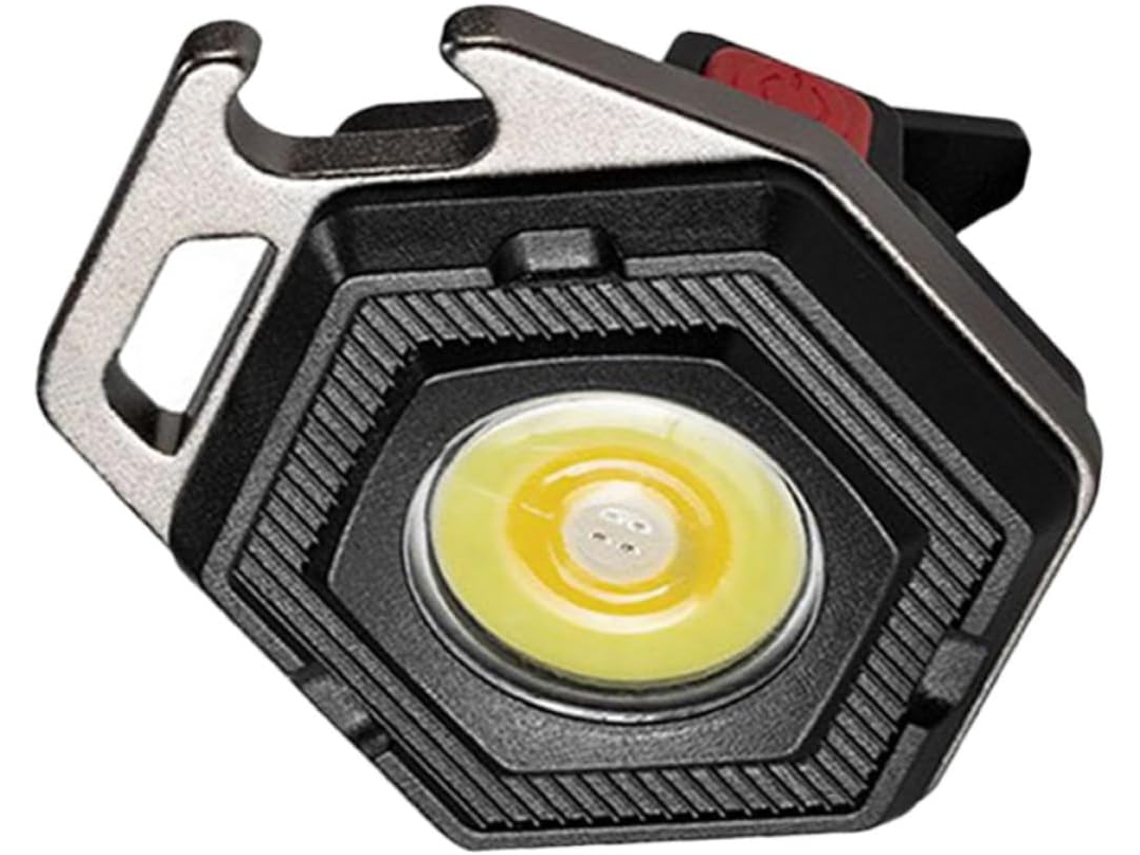 Mini Lanterna De Chaveiro Led Cob 500lm, Liga Alumínio Preta