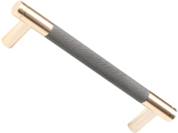 Puxador De Armário Dourado Cinza, Puxador De Porta Guarda Roupa, Barra Em T De Alumínio Espacial 128mm Para Gaveta