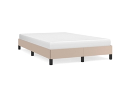 Bed Frame, Bed Frames Vidaxl Marrom Couro Artificial (120 X 190 Cm)