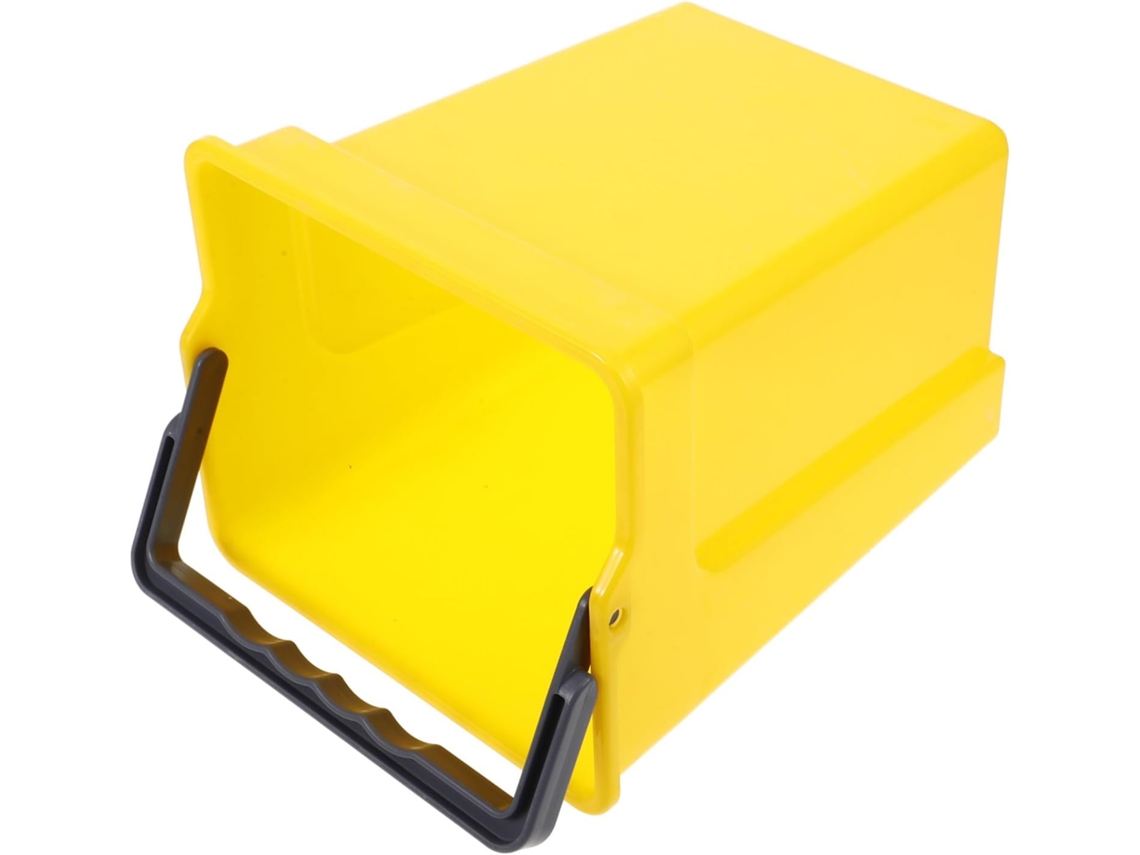 Balde De Limpeza Multiuso Amarelo De Plástico Com Pinça, 4l