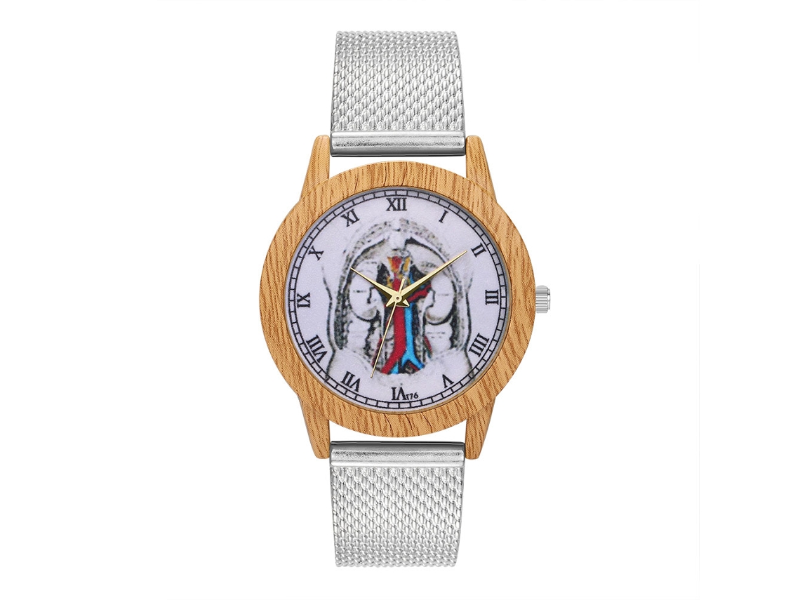 Reloj Analógico De Cuarzo Con Correa De Malla Plata Para Mujer Y Hombre Casual Zhoulianfa