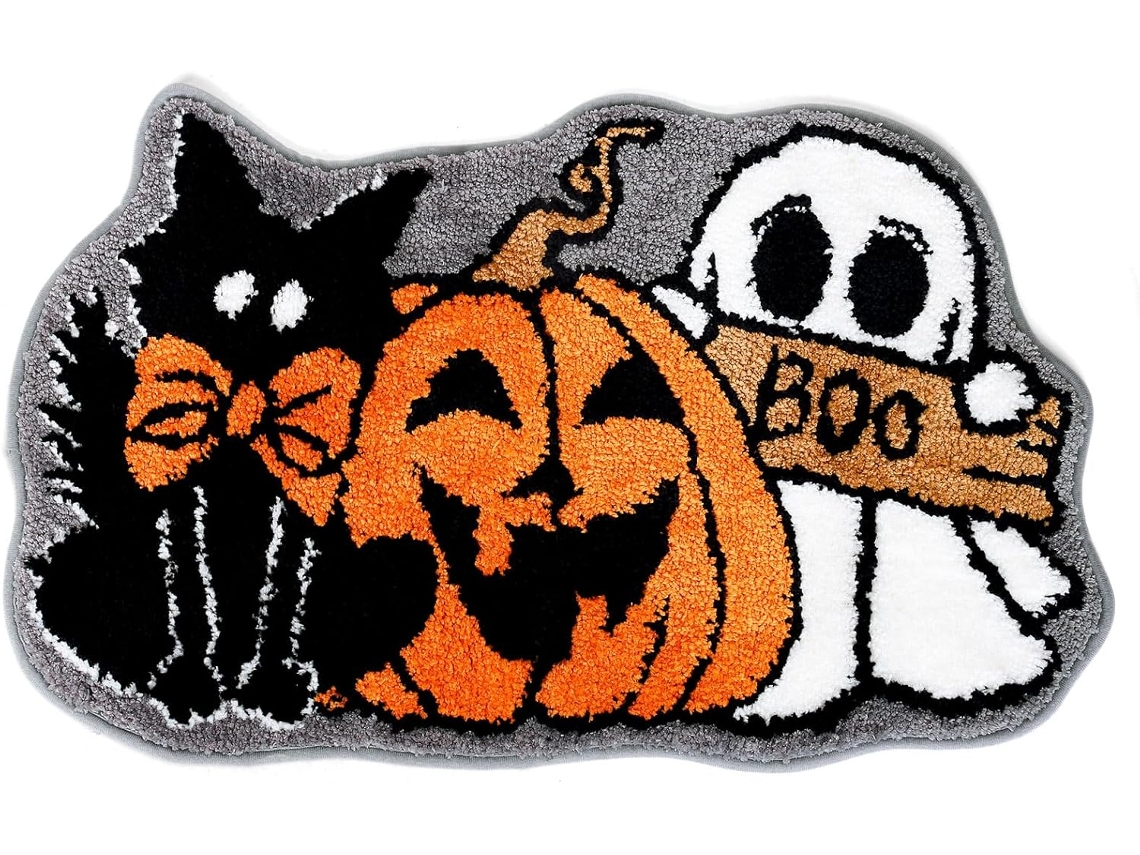 Tapete De Banheiro De Halloween De 50 X 80 Cm, Tapete De Banheiro Tufado, Tapete De Chuveiro Antiderrapante, Capacho, Carpete, Tapete Para Casa, Coz