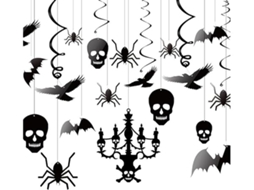 Conjunto De 20 Peças De Decoração Suspensa Para O Dia Das Bruxas, Ideal Para Pendurar Sem Teto E Decorar Casas Assombradas, Ergonômico, U...