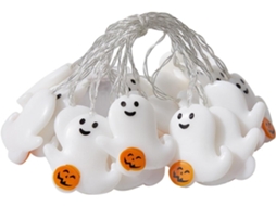Luzes De Halloween Com Cordão 2 Metros, 10 Leds E Bateria À Prova