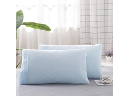 Fronhas de Cetim de Seda Macia e Suave 2 Pack-Azul EVELTEK 51x76cmx2