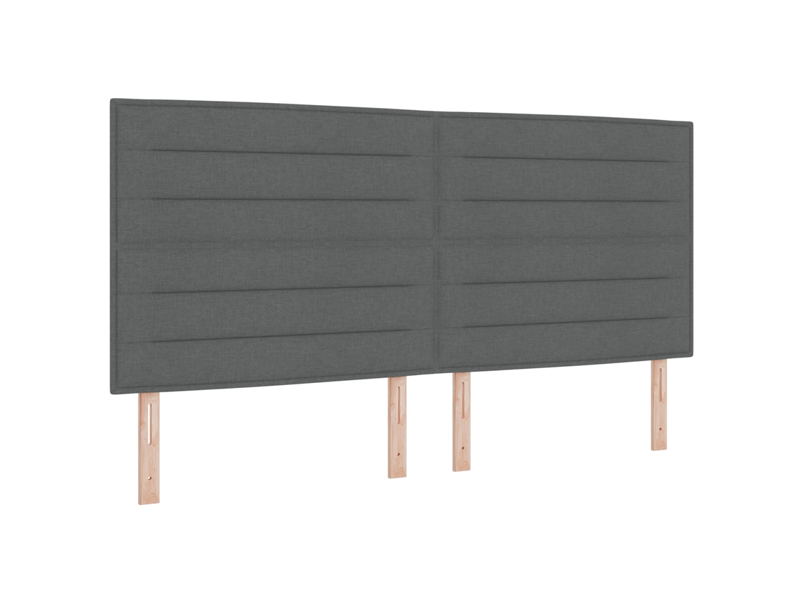 Conjunto 1 Cama Box Vidaxl Cinzento Tecido (200 X 200 Cm)
