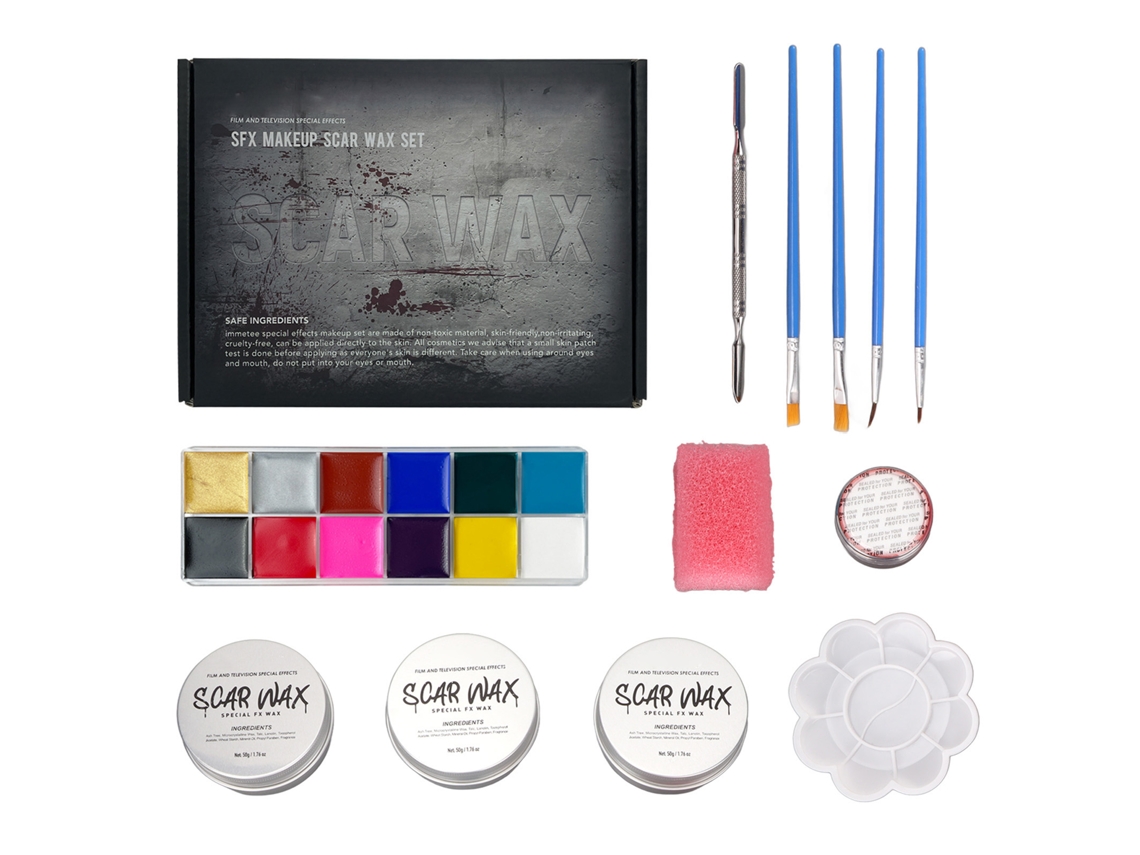 Kit De Maquiagem Sfx Com 12 Cores Para Halloween, Materiais Seguros E Não Tóxicos, Presente Ideal