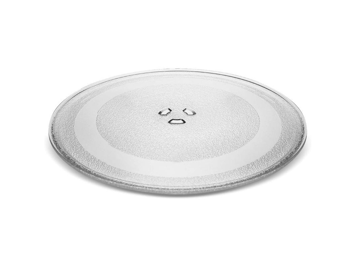 Prato de vidro para micro-ondas, 24,5cm, compatível com a maioria