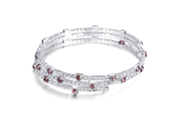 Bracelete Mulher Multicamadas Com Strass Colorido