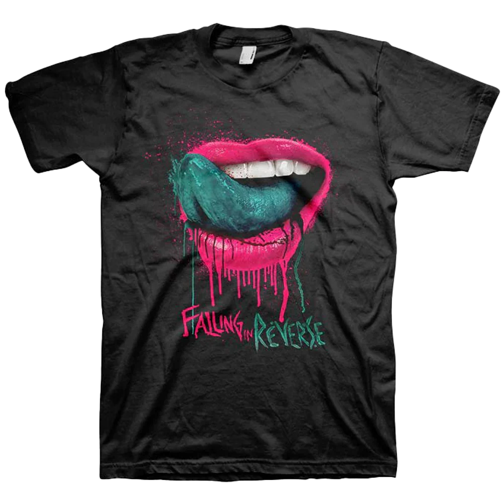 Falling In Reverse Lips T-shirt Unisex Rockinstone Size:l