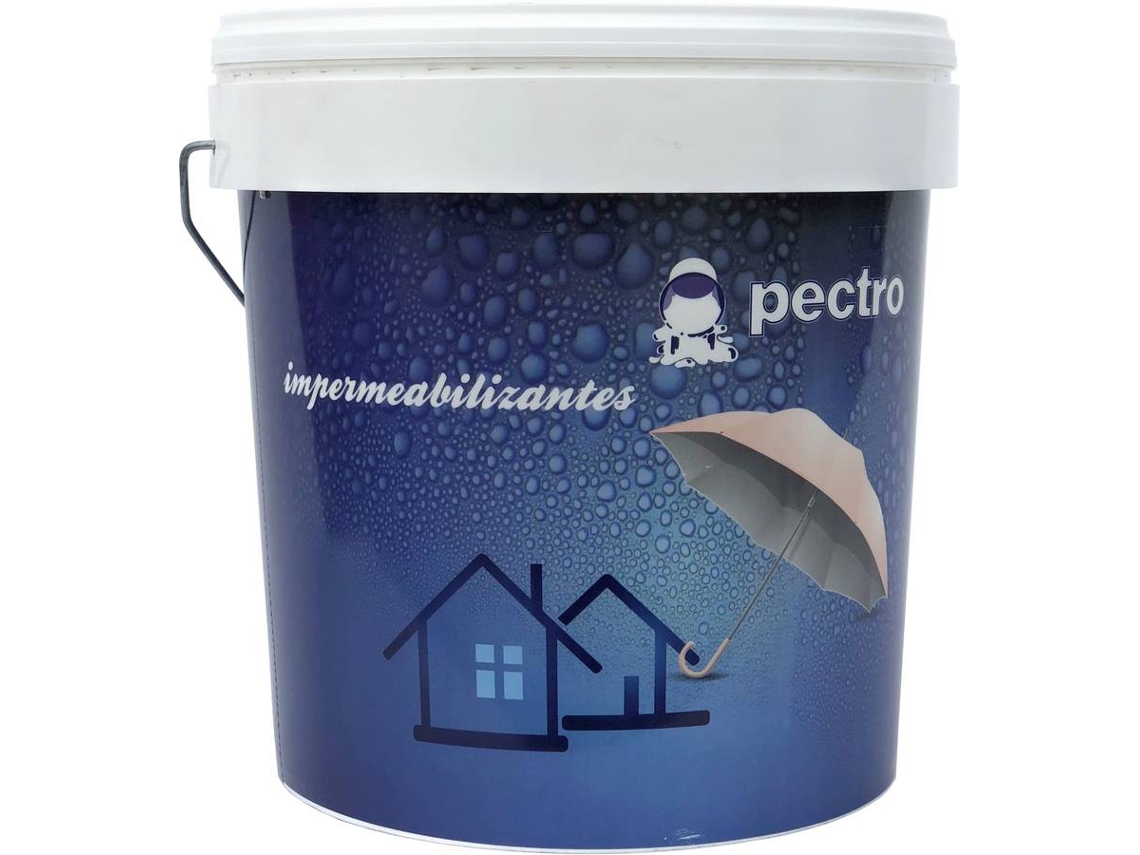 Tinta Acrílica Aquosa Impermeabilizante PECTRO (4 L - 5Kg - Branco - Techos e Terraços)