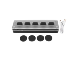 Teclado Programável De 5 Botões Usb Com Fio Sem Fio Bluetooth Modo Duplo Mini Teclado De Silicone Silencioso Para Jogos Para Músic Slowmoose
