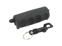Puxador de flecha de silicone, antiderrapante, resistente ao desgaste, com porta chaves, acessórios de tiro com arco | S/MARCA