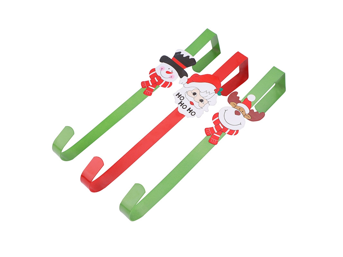 Conjunto De 3 Ganchos De Ferro Laxiscreed Para Pendurar Guirlandas De Natal Na Porta
