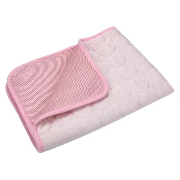 Tapete Refrescante, com Gel, para Pets, Respirável, Confortável, Uso no Verão, Tamanho P, Rosa AQUAFORGE