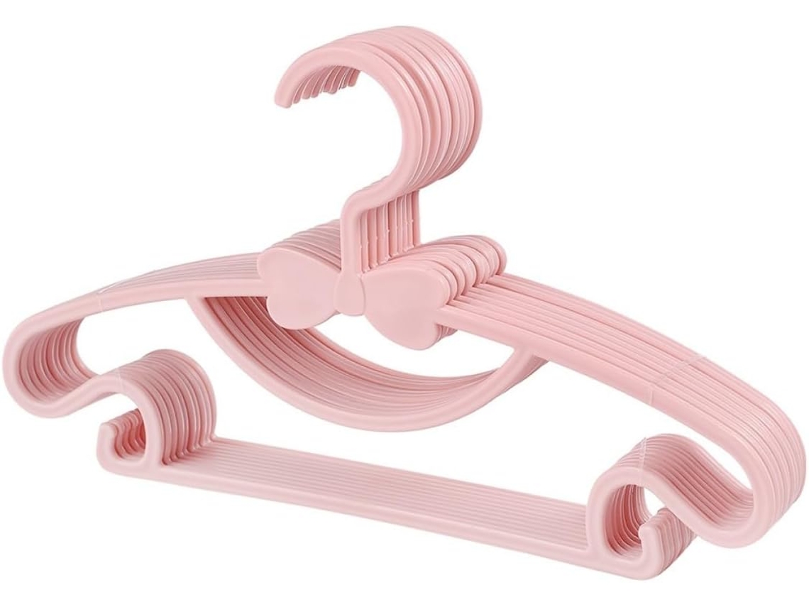 10 tapetes antiderrapantes de plástico rosa com laço GOKOCO