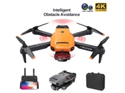 Drone P8 Com Câmera Dupla 4k Esc Hd Bestvite (3 Baterias Duração Da Bateria 12 Min Laranja)