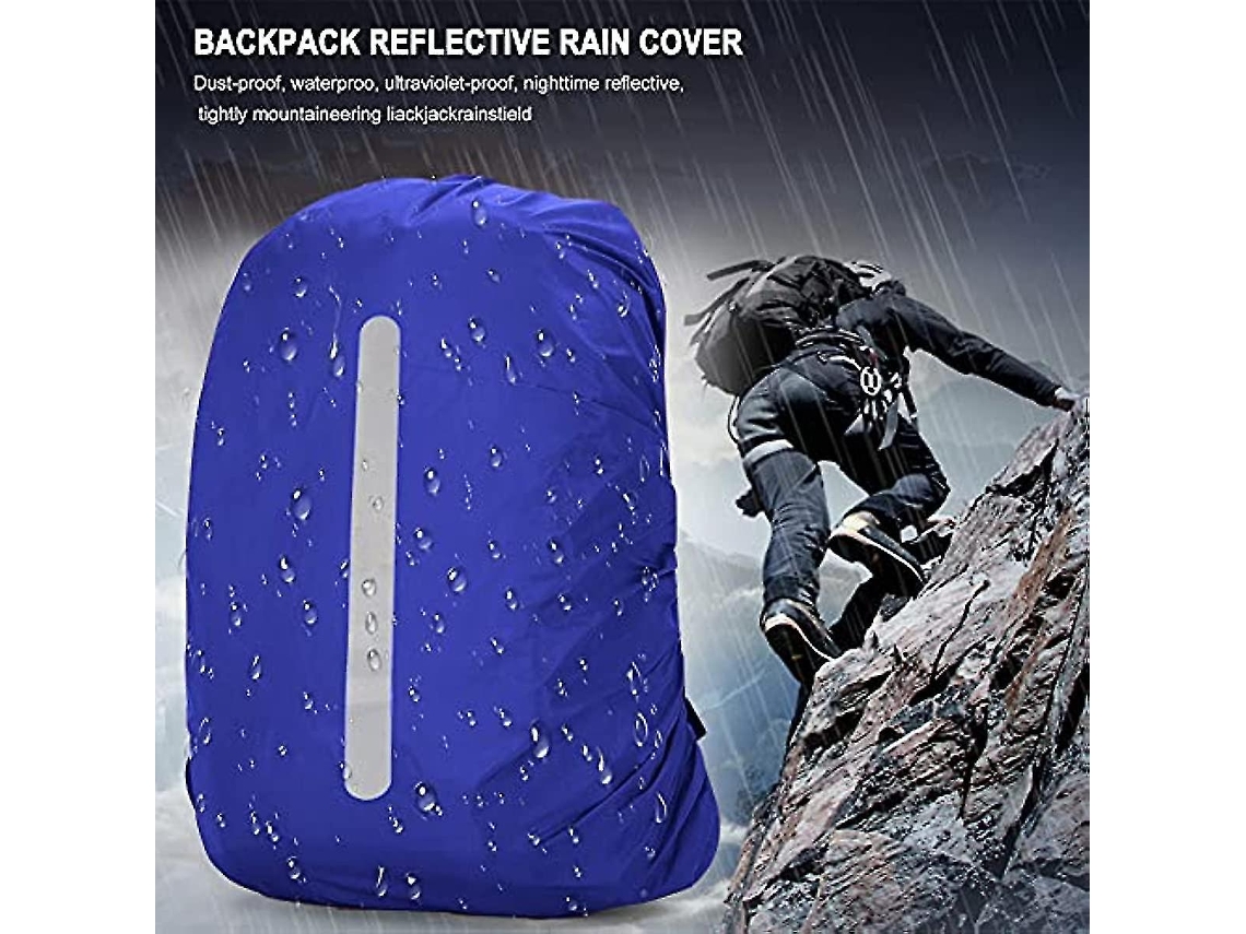 Capa para mochila impermeável Slowmoose, capa para mochila escolar com faixa refletiva