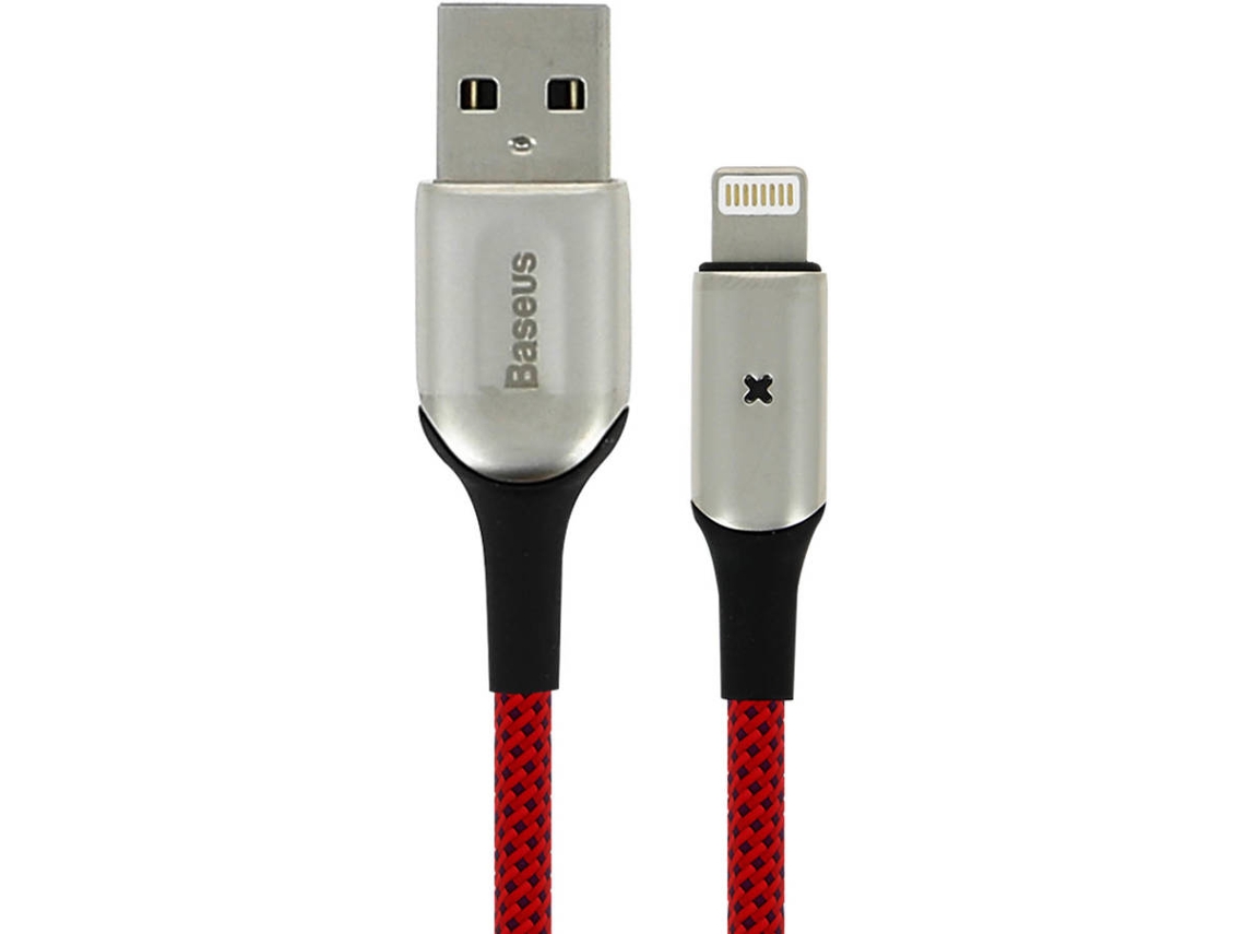 Cabo BASEUS X-Type (USB - Lightning - 1 m - Vermelho)