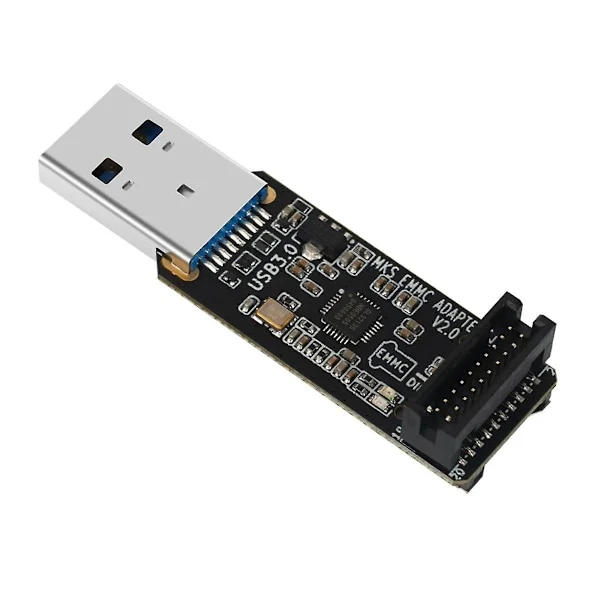 Adaptador emmc V2 com leitor de cartão USB 3.0, para módulos e cartões microSD TF AQUAFORGE