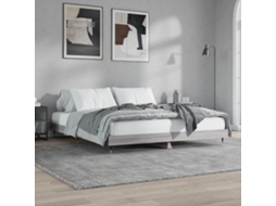 Vidaxl Estrutura De Cama 120x200 Cm Derivados De Madeira Cinza Sonoma