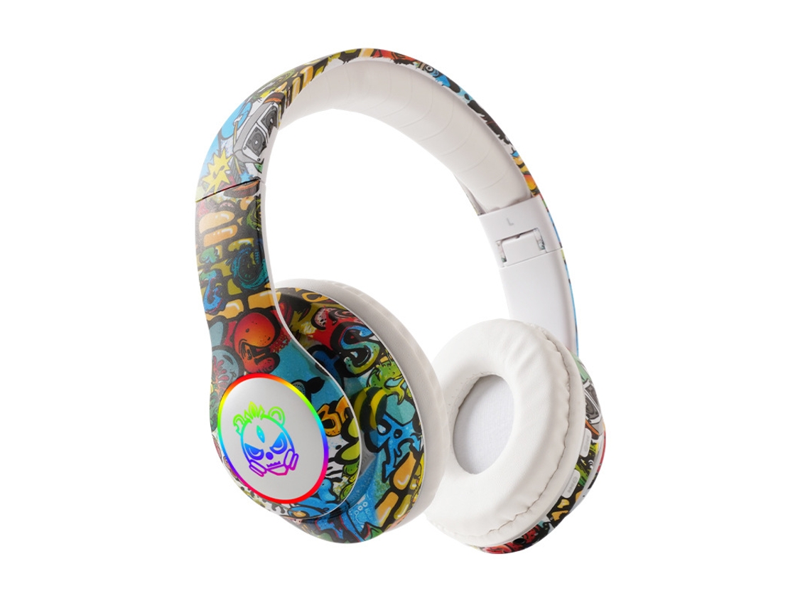 Auscultadores Bluetooth YDCY Lx-8686 Na Orelha Branco