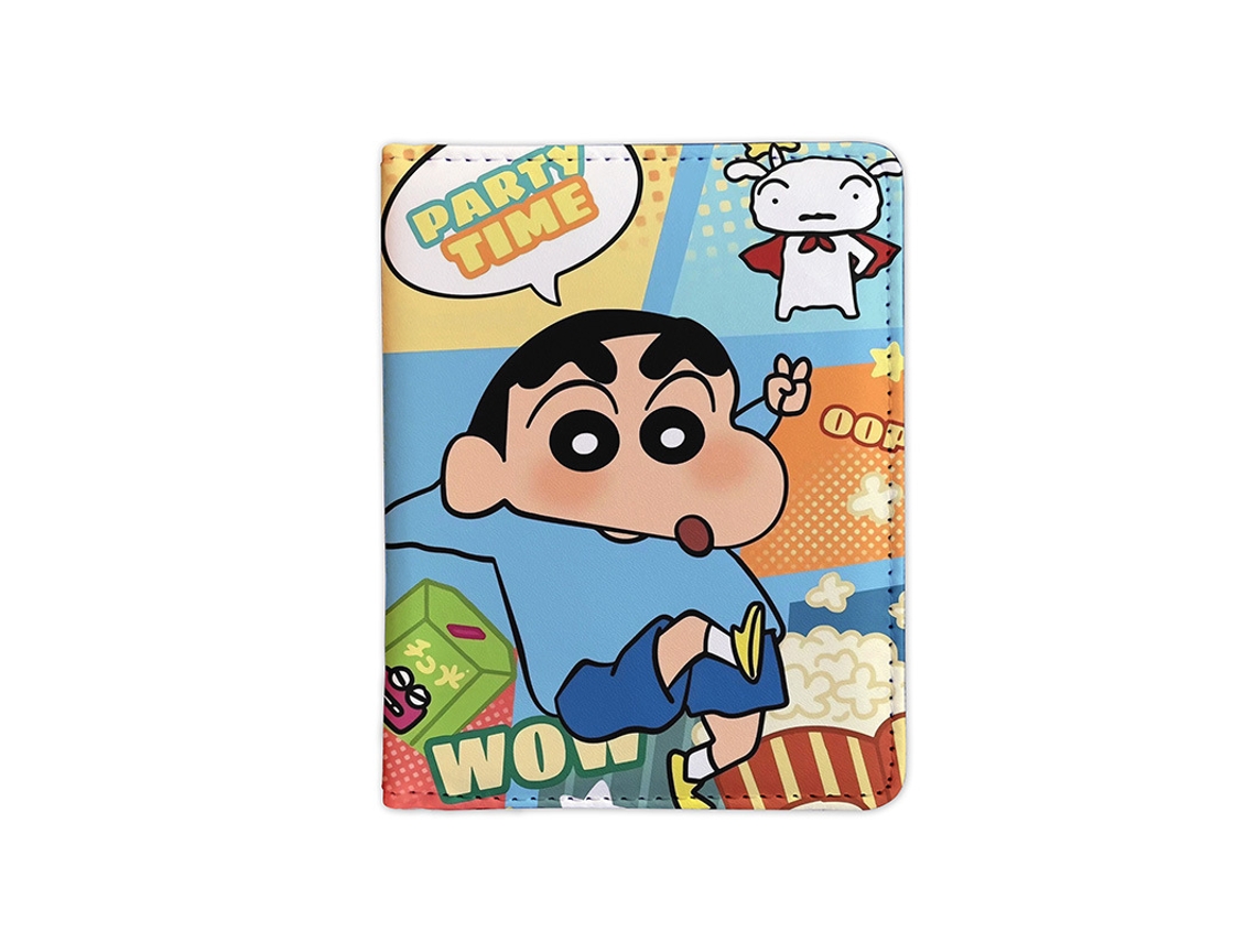 Porta-passaporte Em Couro Pu Do Crayon Shin, Chan Para Viagens Internacionais, Capa Para Passaporte, Estojo Para Documentos De Identidade