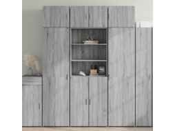Vidaxl Armário Alto 70x42,5x185 Cm Derivados Madeira Cinzento Sonoma