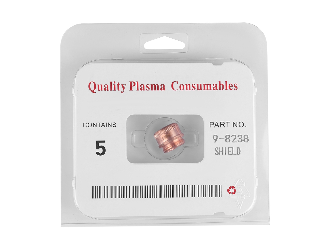 5 Peças Capa De Proteção Plasma 50-60a Para Soplete De Corte Thermal Dynamics Sl60-sl100 9-8238