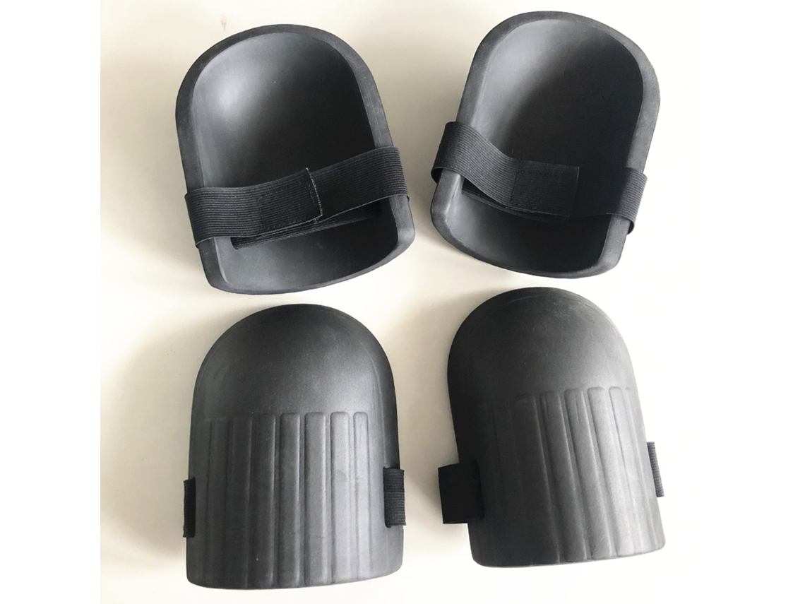 2 pares de Joelheiras AQUAFORGE pretas com forro interno macio e impermeável, ajustáveis