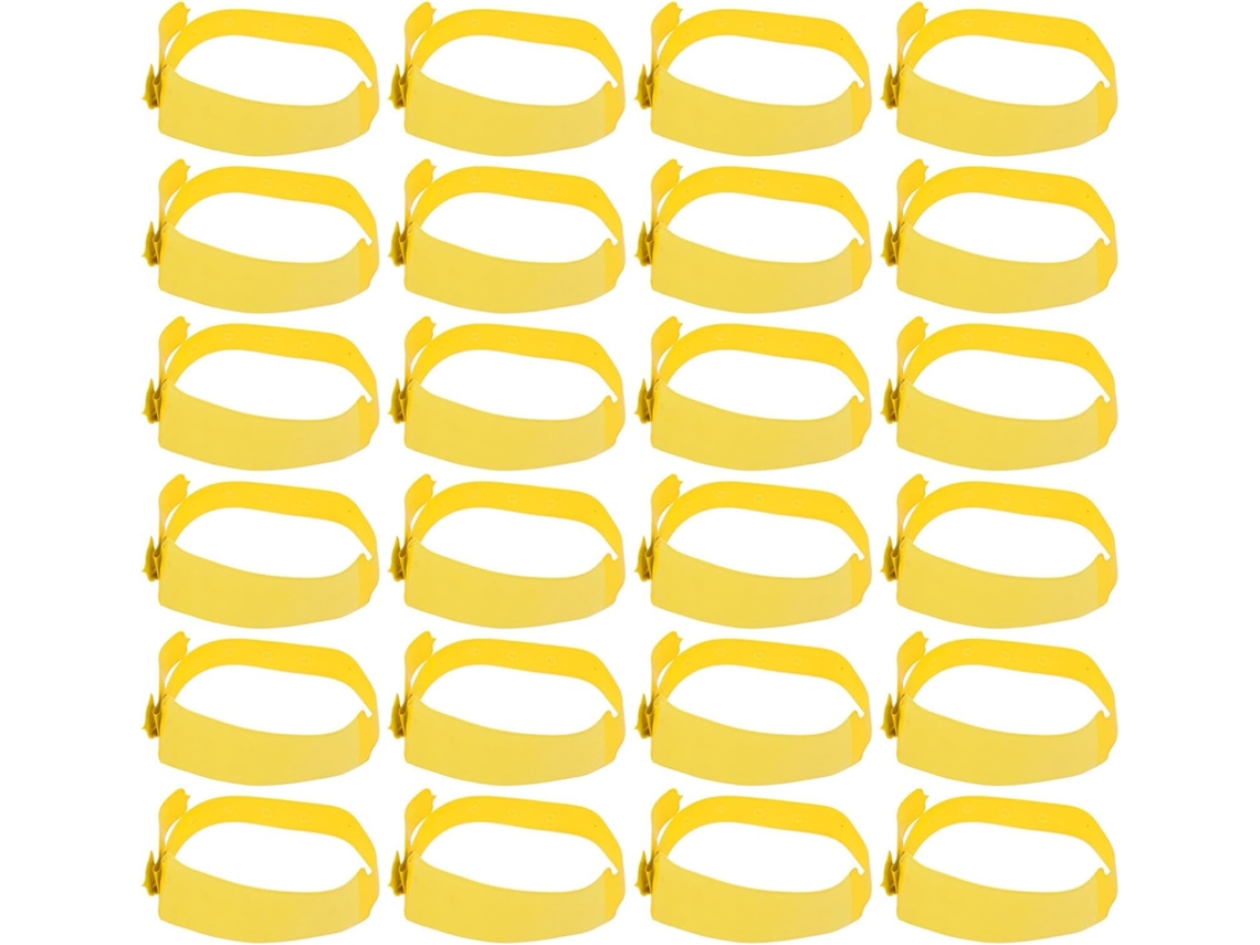Pulseira De Identificação Descartável Em Pvc, Pacote Com 100 Unidades, Para Hospitais