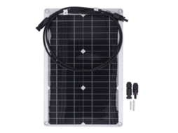 Painel Solar Flexível Monocristalino 20w 18v para Câmera e Bateria