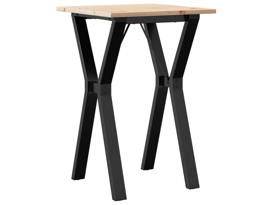 Estrutura de Mesa Jantar em Y 50x50x75 Cm Pinho e Aço MAISON EXCLUSIVE