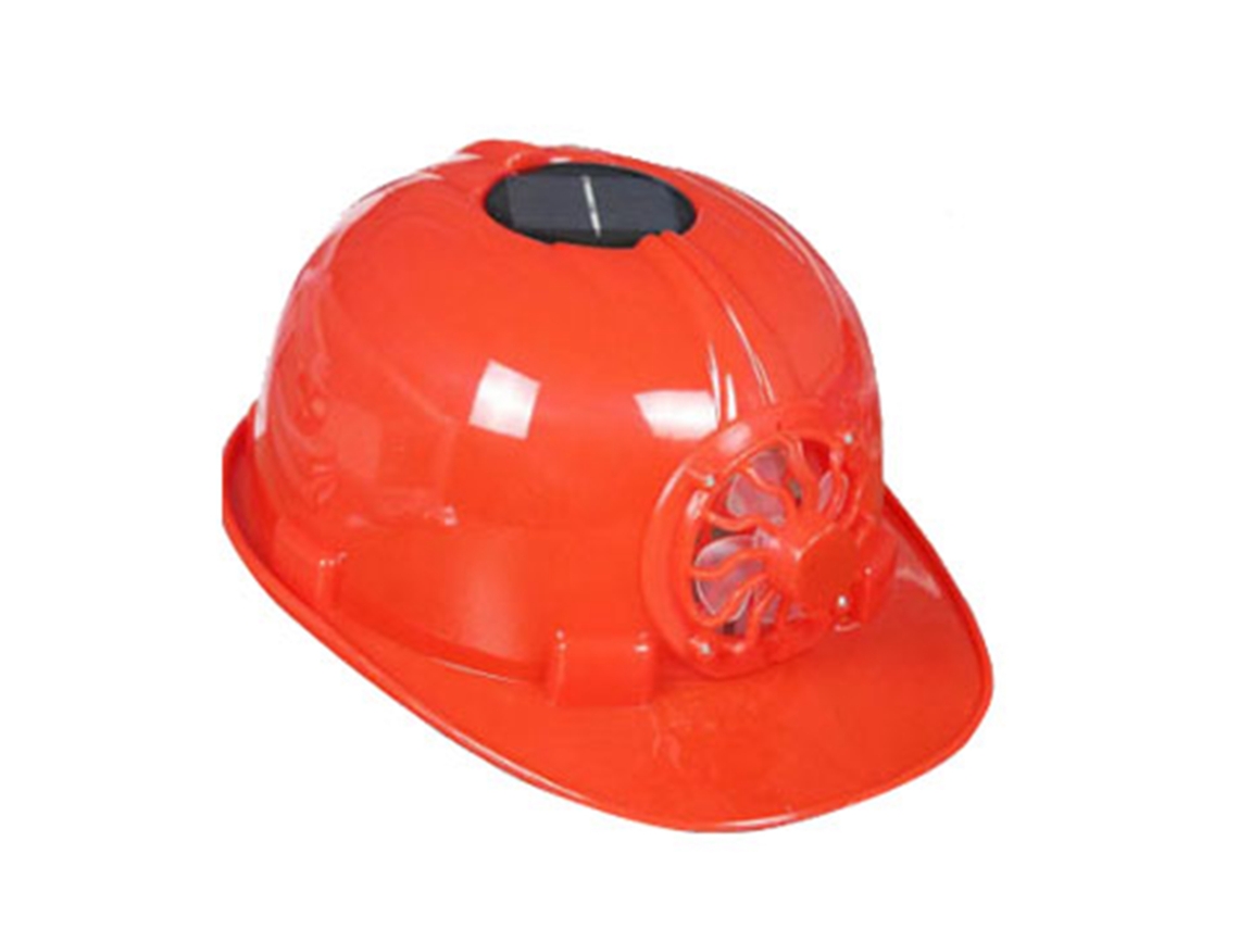 Capacete de segurança com ventilador solar, resistente ao calor, para obras | S/MARCA