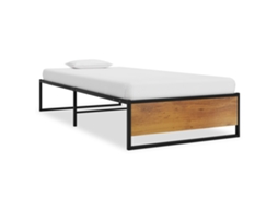 Estrutura De Cama 100x200 Cm Metal Preto
