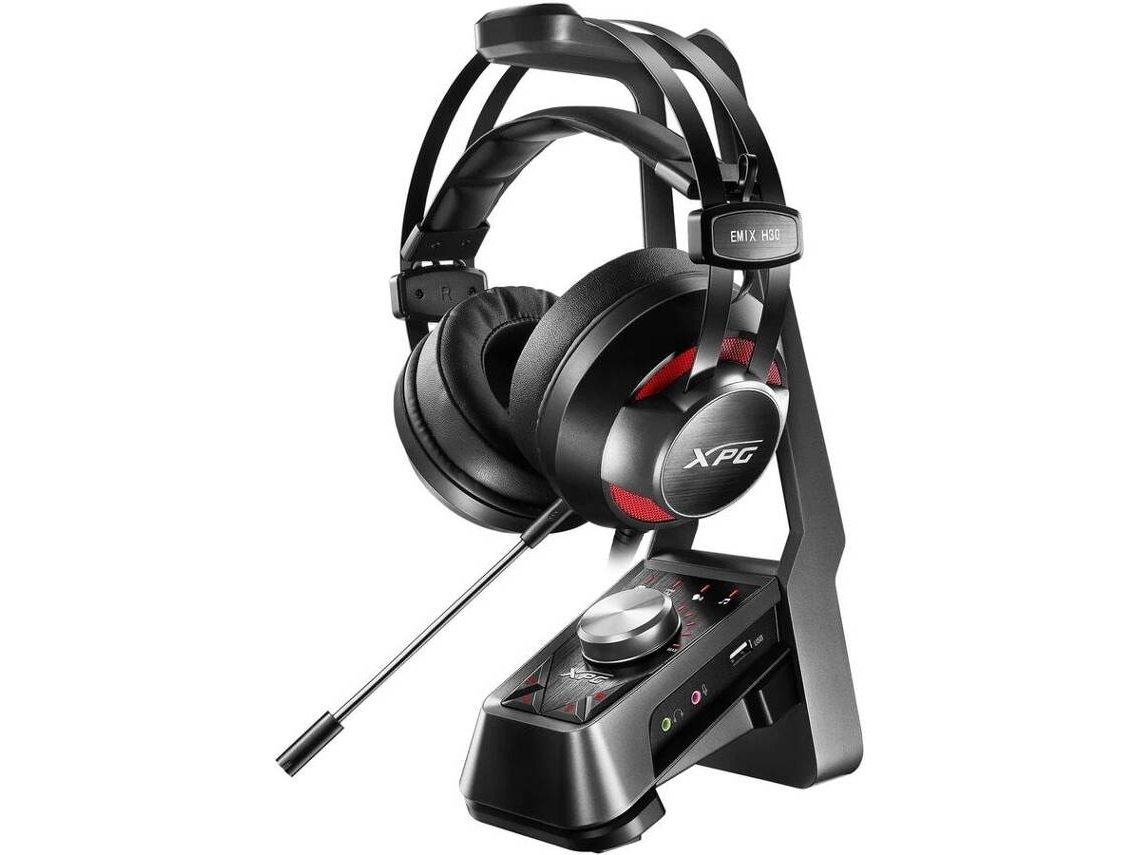 Auscultadores com Fio ADATA Solox F30+Emix H30 (On Ear - Microfone - Preto)