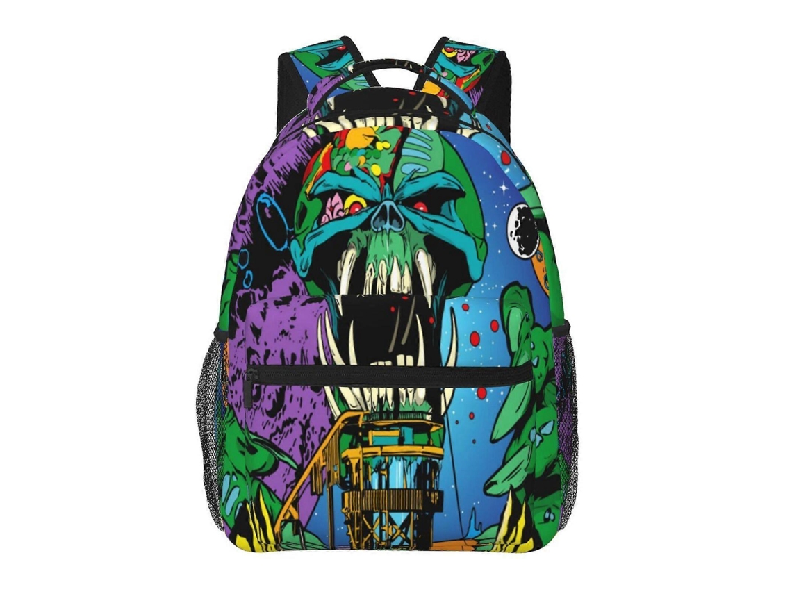 Mochila Iron Maiden K229 Para Estudantes, Durável E Leve, Alça De Ombro Impermeável E Respirável N229 Olysi Shop