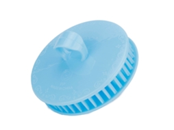 Pente De Massagem De Cabelo Com Silicone Para Shampoo E Massagem Do Couro Cabeludo Azul