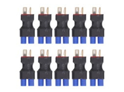 Mali adaptador Conector Bateria Lipo Rc Ec3 Fêmea para T Plug Macho Universal para Carro Avião Barco Rc 10pcs