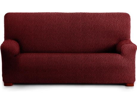 Capa Multielástica de Sofá de 4 lugares  Spongy (55% Poliéster - 35% Algodão - 10% Elástomero - 230-290cm - Vermelho)