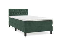 Box Spring Bed, Box Spring Beds Vidaxl Verde Veludo (90 X 200 Cm)