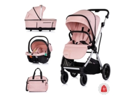Carrinho de Passeio Aurora 3 em 1 para Bebés Até 22 Kg CHIPOLINO Powder Pink