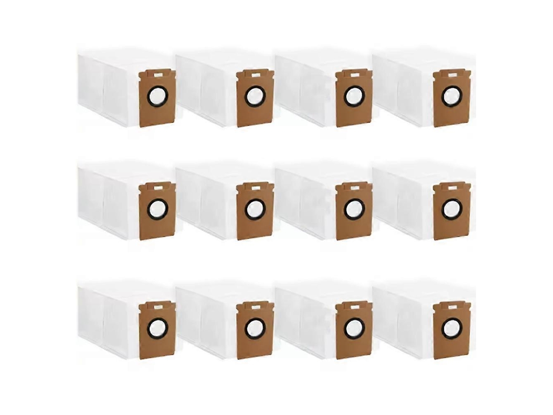 Conjunto De 12 Sacos Para Aspirador Pó Compatível Com O Robô Roborock H60 Hub Ultra. Acessórios E Peças Reposição Aspiradores Robó Tuotuo