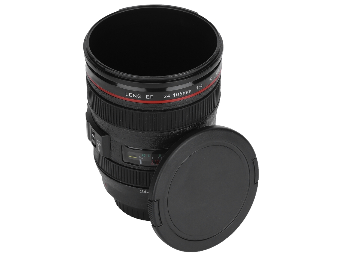 Caneca Portátil Para Viagem, Para Água, Café E Chá, Simulação De Lente De Câmera Com Tampa, Presente Ideal