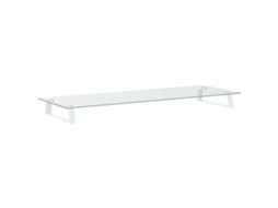 VIDAXL Suporte para Monitor 100X35X8 Cm Vidro Temperado e Metal Branco