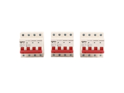 Hkj 3 Peças Interruptor de Circuito Mcb Dz47‑63z Dc1000v 4p Protetor Solar Contra Sobrecarga e Curto circuito