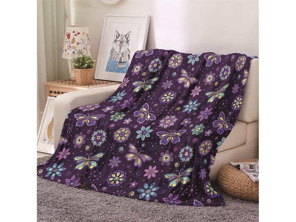 Manta de Flanela Fansu Estampa 3d Quente e Macia Microfibra Ideal para o Inverno Perfeita Cama Ou Sofá Adequad