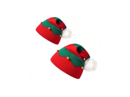 Novo Chapéu De Natal Com Sino E Bola, Para Homens E Mulheres, Família, Acolhedor De Tricô De Lã Igvtrade (1 Adulto 1 Bebê)